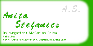 anita stefanics business card